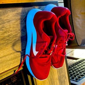 Size 7, color red , material fabric